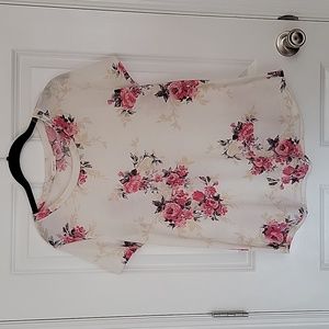 12PM by Mon Ami floral T-shirt top - size large